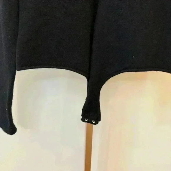 JLUXLABEL Women's XL Black Ribbed Long Sleeve Mock Neck Bodysuit - Picture 12 of 14